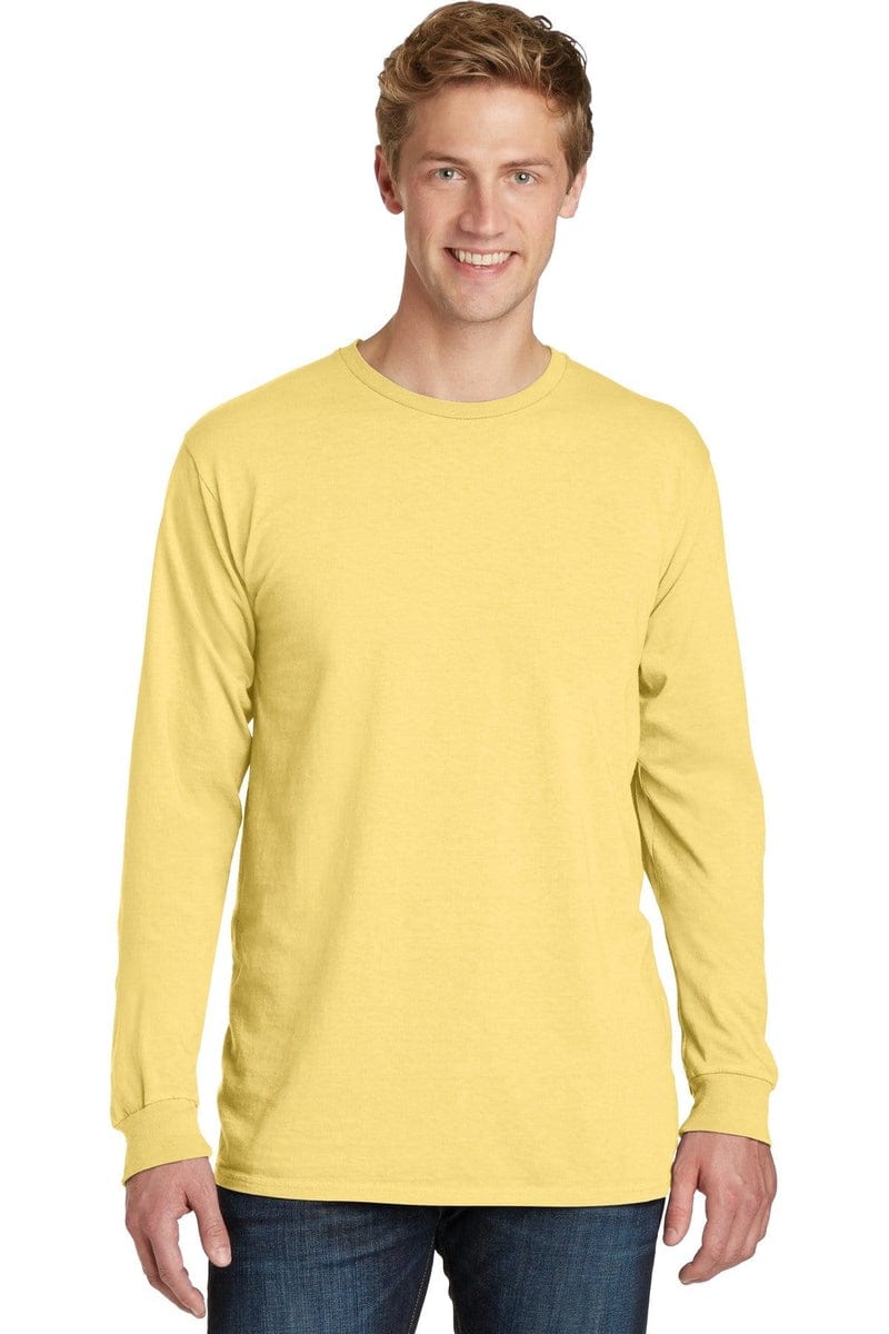 Port & Company Beach Wash Garment-Dyed Long Sleeve Tee PC099LS in 