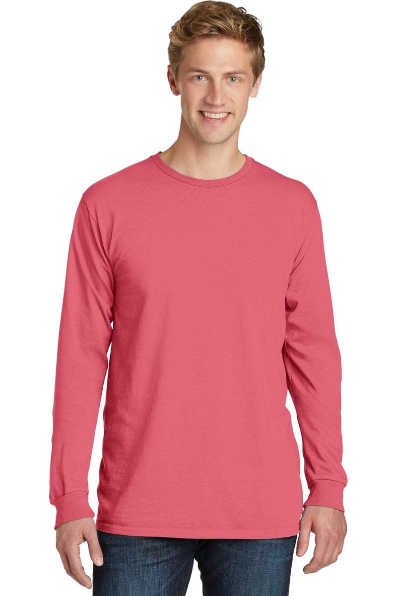 Port & Company Beach Wash Garment-Dyed Long Sleeve Tee PC099LS in 