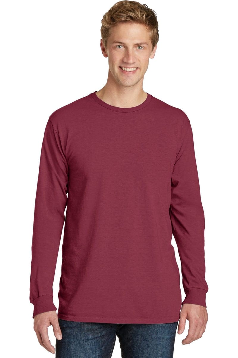 Port & Company Beach Wash Garment-Dyed Long Sleeve Tee PC099LS in 