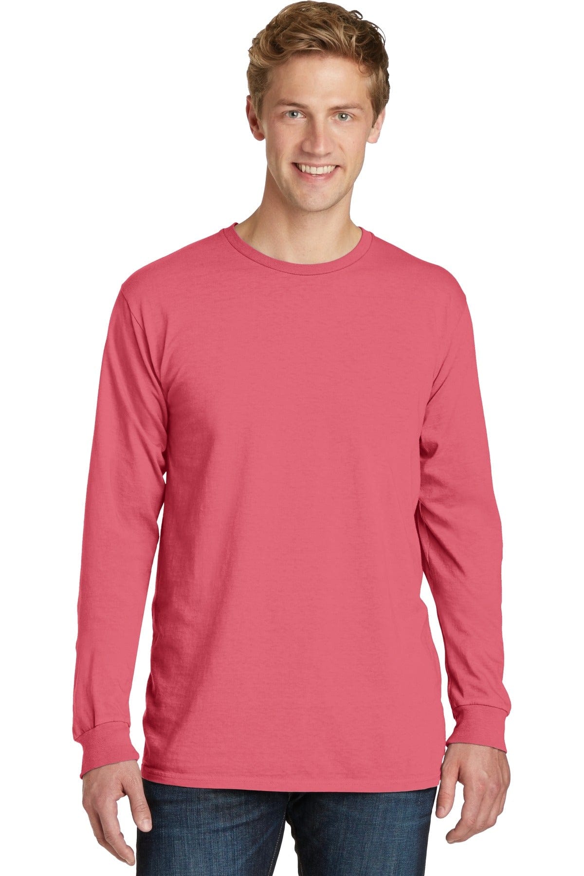 Port & Company T-Shirts S / Fruit Punch Port & Company Beach Wash Garment-Dyed Long Sleeve Tee PC099LS