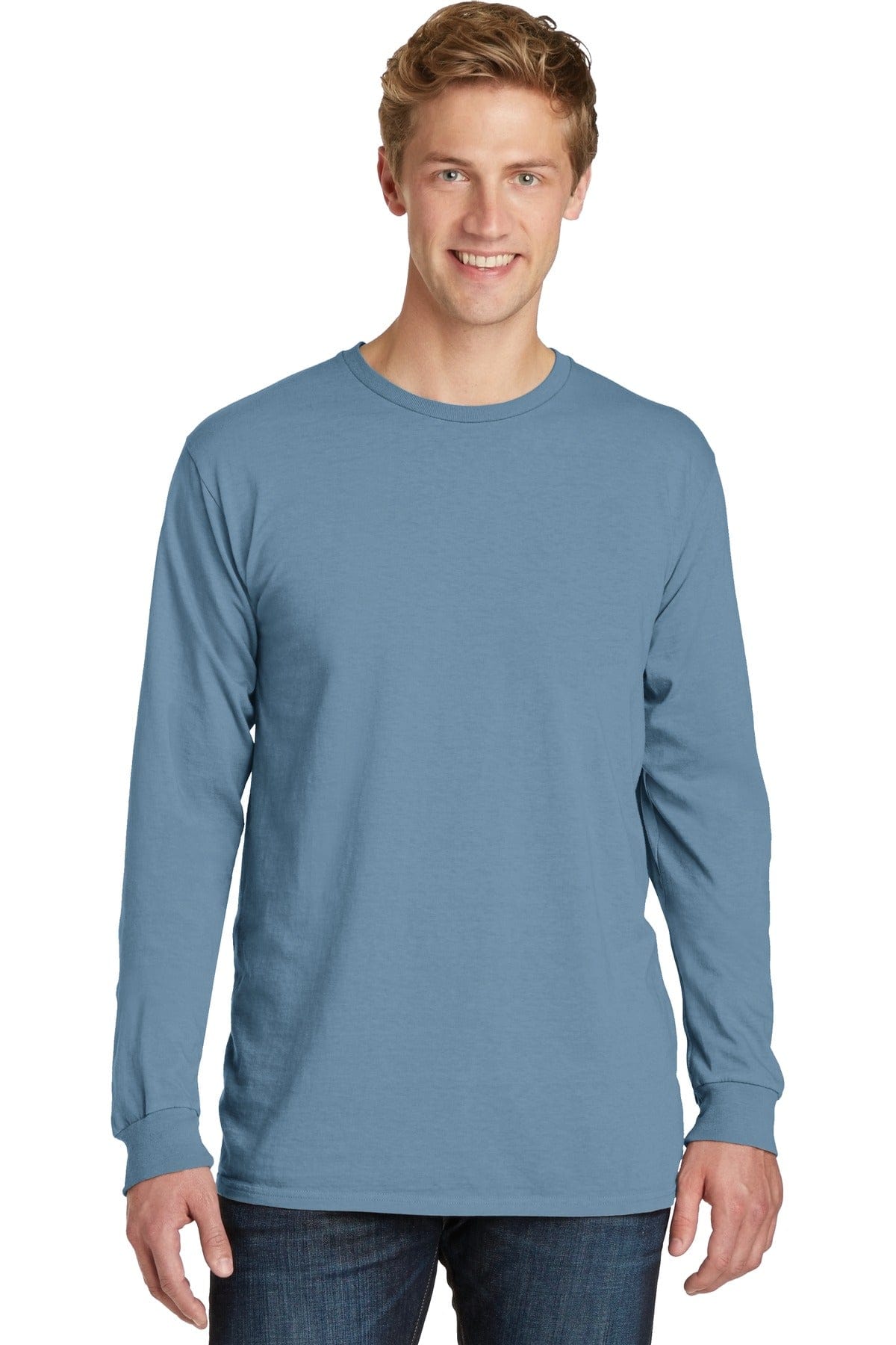 Port & Company T-Shirts S / Mist Port & Company Beach Wash Garment-Dyed Long Sleeve Tee PC099LS