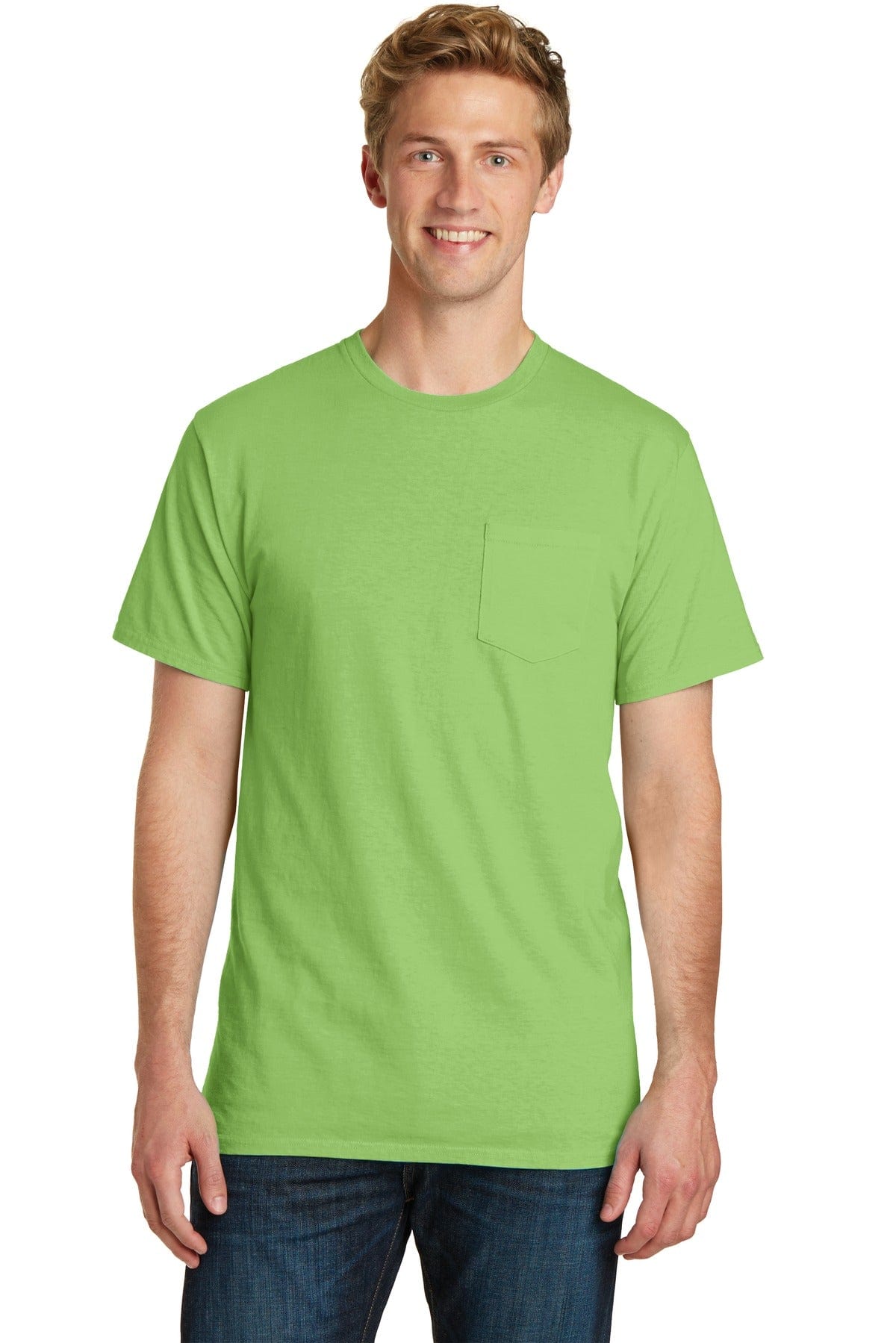 Port & Company Beach Wash Garment-Dyed Pocket Tee. PC099P in 