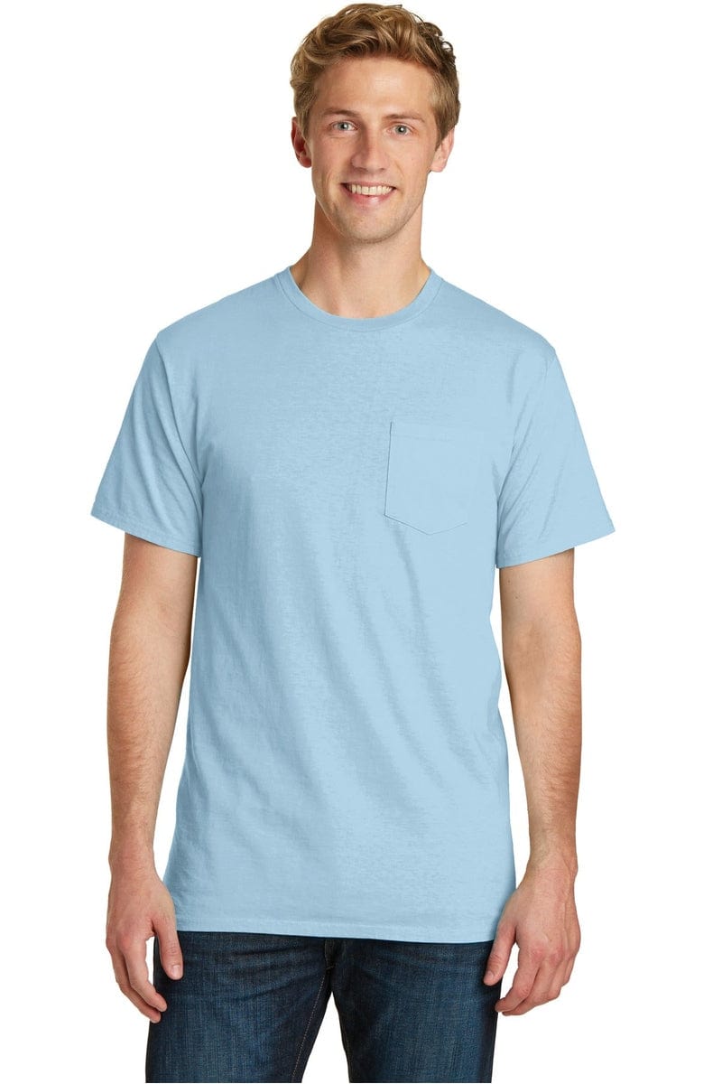 Port & Company Beach Wash Garment-Dyed Pocket Tee. PC099P in 