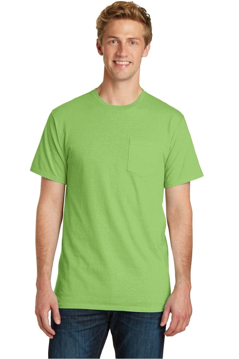 Port & Company Beach Wash Garment-Dyed Pocket Tee. PC099P in 