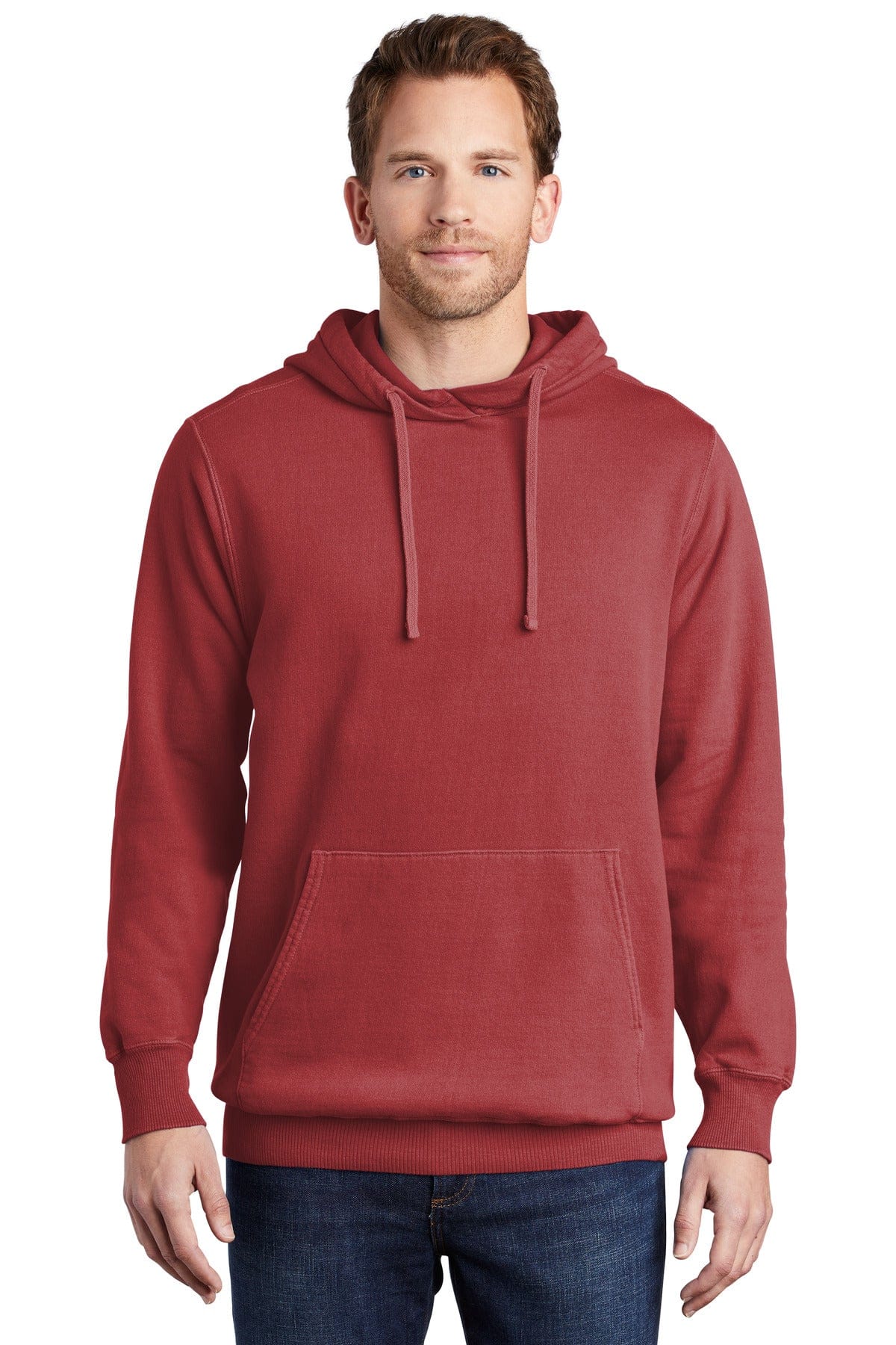 Port & Company Sweatshirts/Fleece 2XL / Red Rock Port & Company Beach Wash Garment-Dyed Pullover Hooded Sweatshirt. PC098H