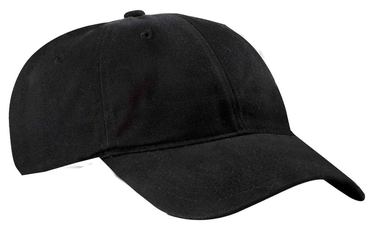 Port & Company Headwear OSFA / Black Port & Company - Brushed Twill Low Profile Cap. CP77