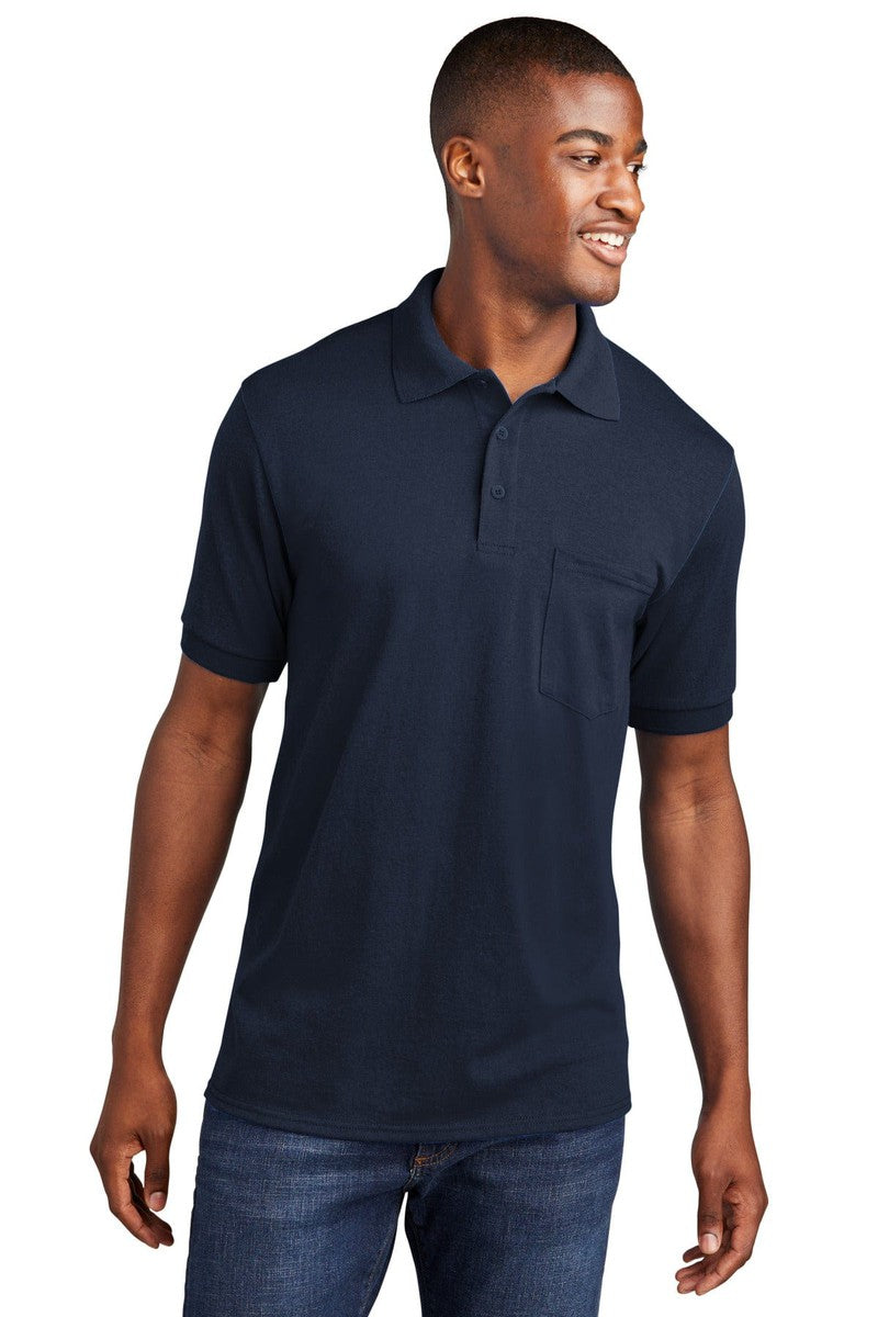 Port & Company Core Blend Jersey Knit Pocket Polo. KP55P in 