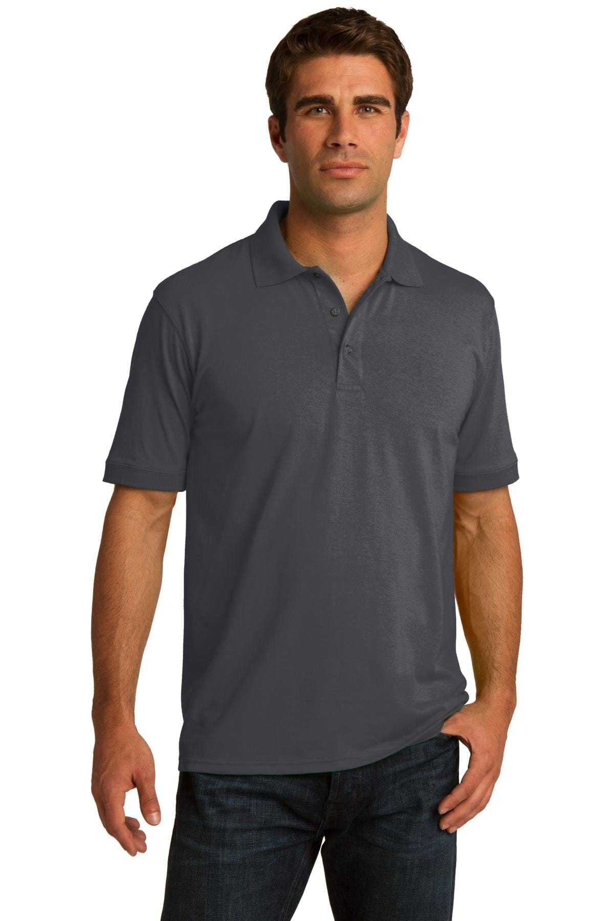 Port & Company Polos/Knits XS / Charcoal Port & Company Core Blend Jersey Knit Polo. KP55