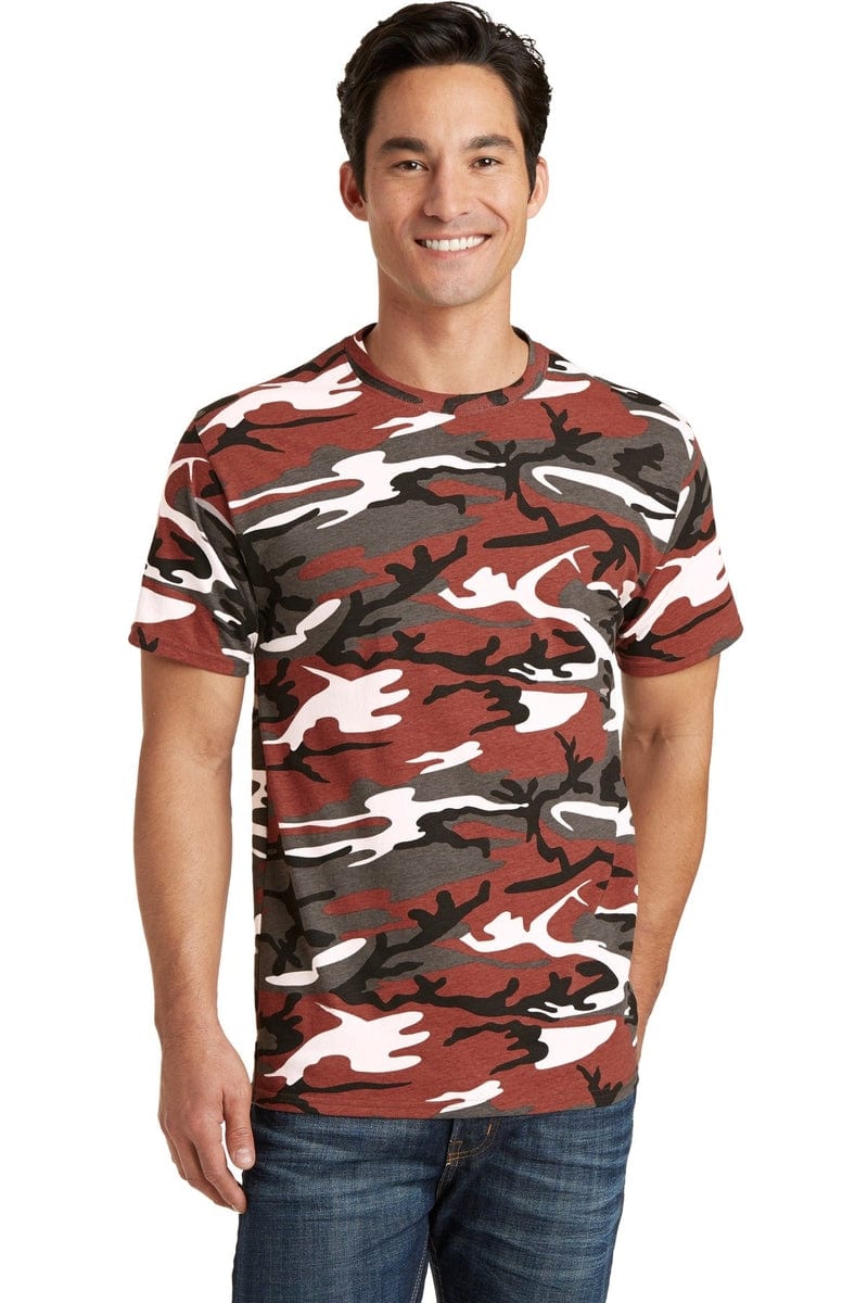 Port & Company Core Cotton Camo Tee. PC54C in 