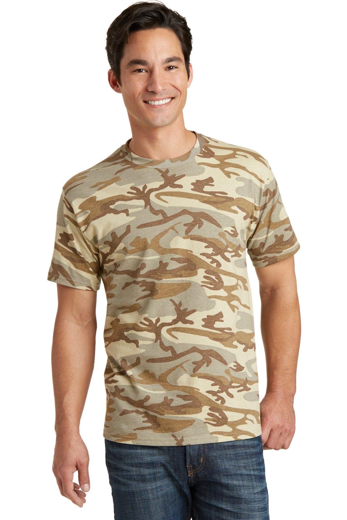 Port & Company Core Cotton Camo Tee. PC54C in 
