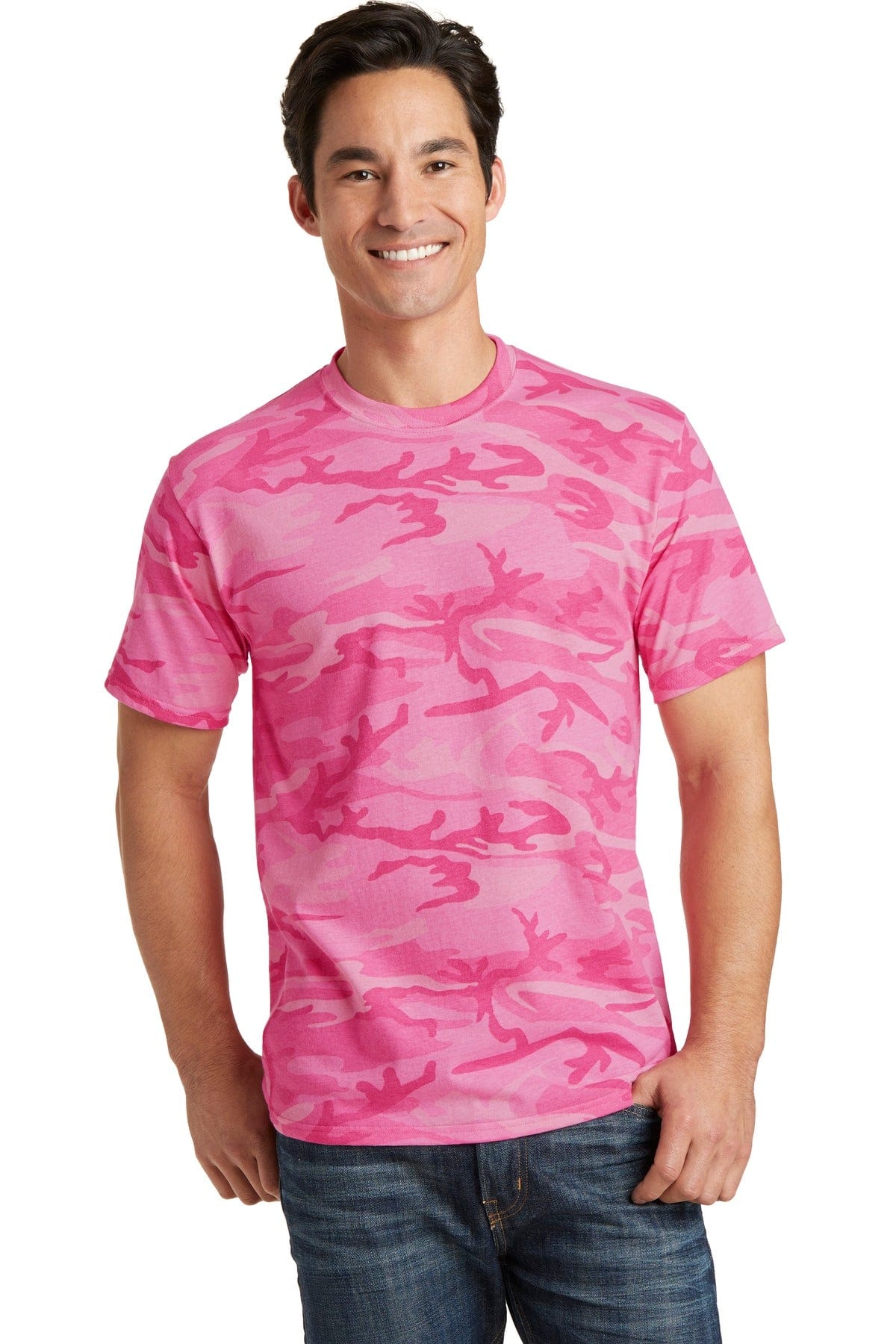 Port & Company Core Cotton Camo Tee. PC54C in 