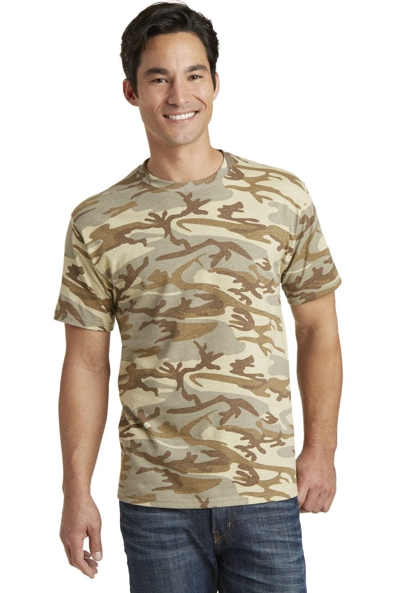 Port & Company Core Cotton Camo Tee. PC54C in 