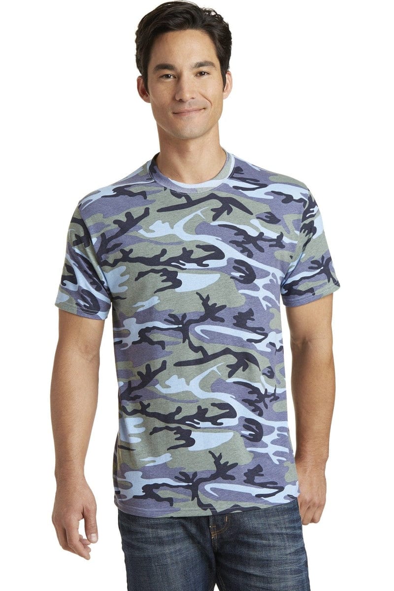 Port & Company Core Cotton Camo Tee. PC54C in 