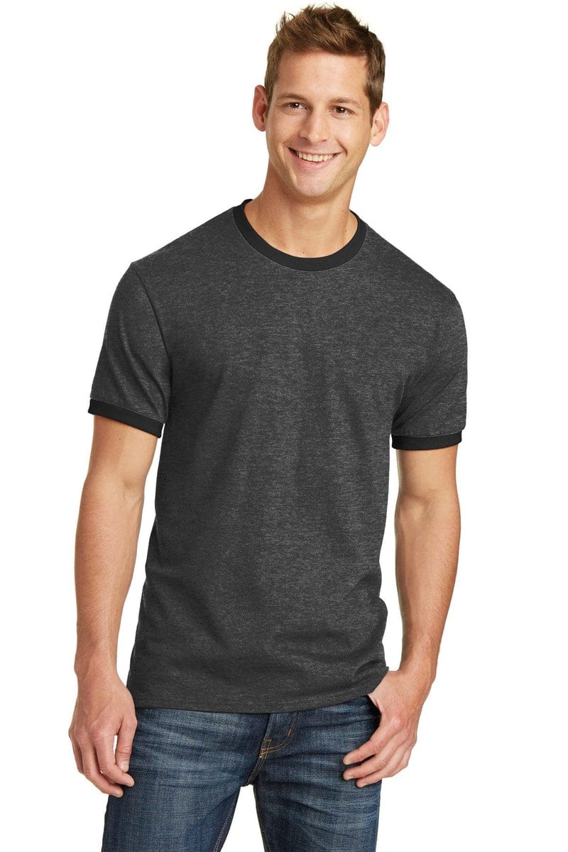 Port & Company Core Cotton Ringer Tee. PC54R in 