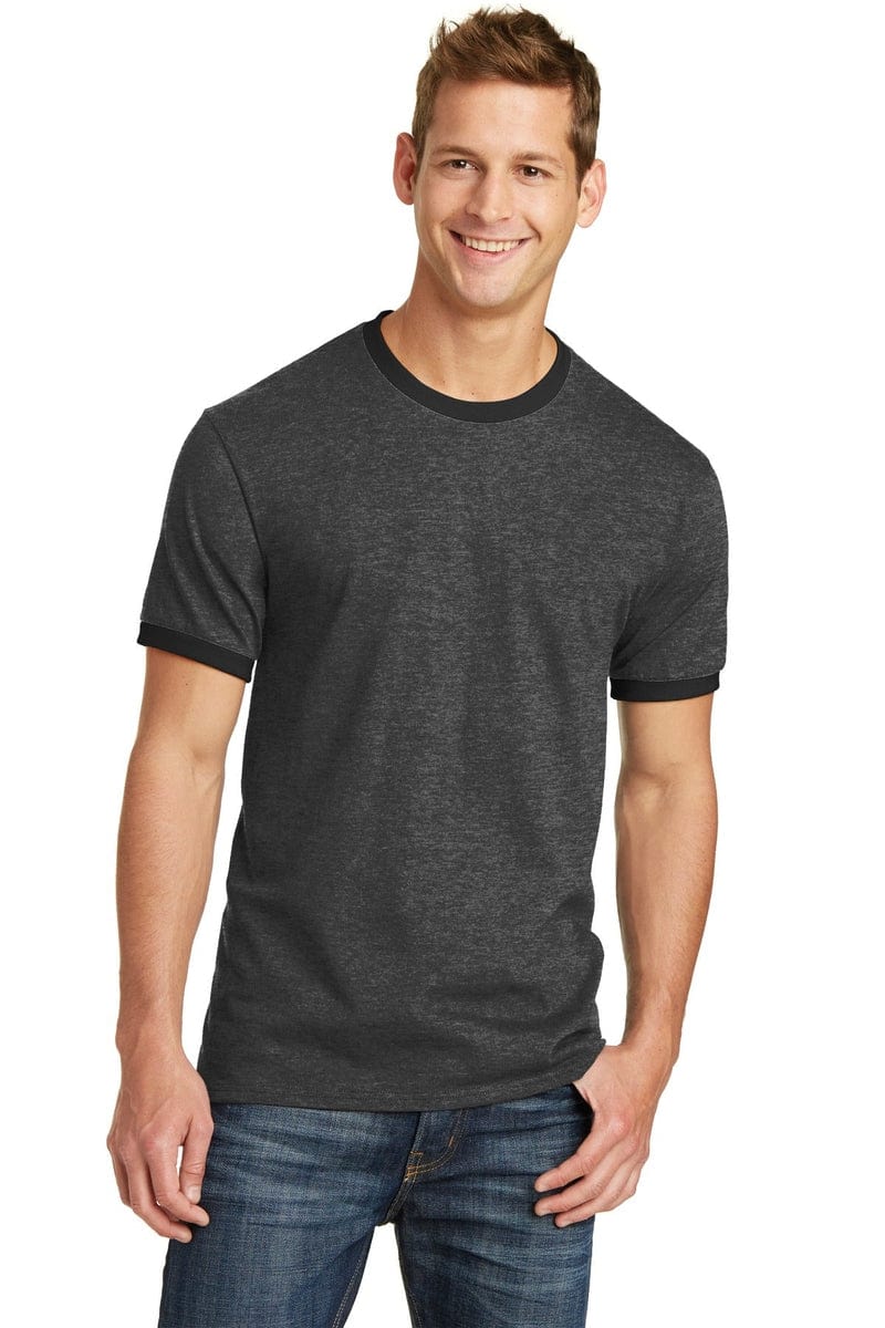 Port & Company Core Cotton Ringer Tee. PC54R in 