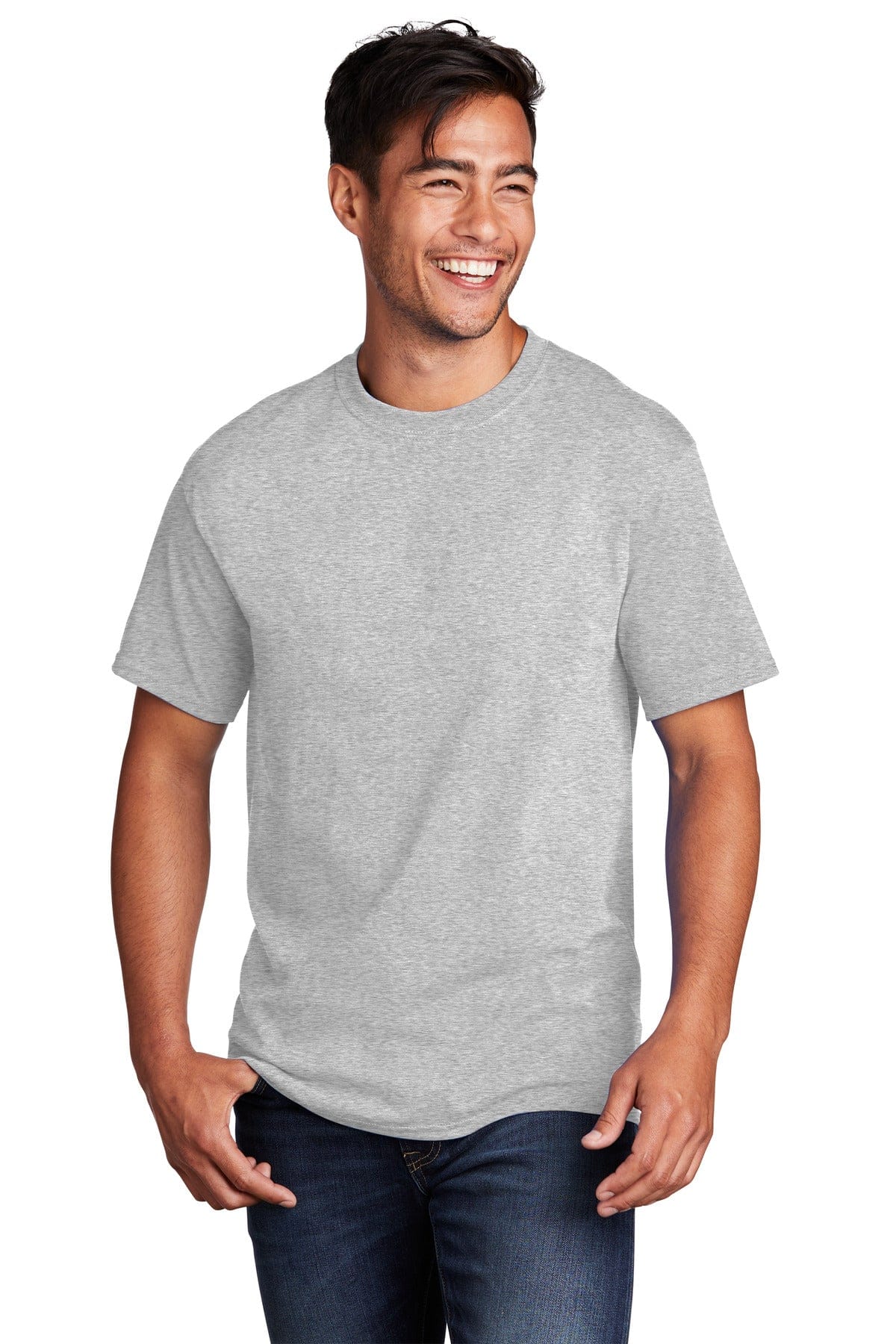 Port & Company PC54 L / Ash Port & Company - Core Cotton Tee. PC54