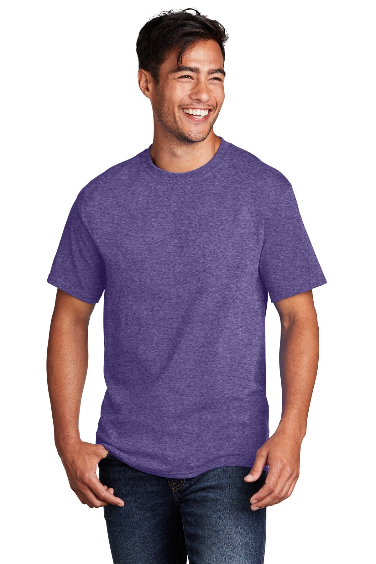 Port & Company PC54 6XL / Heather Purple Port & Company - Core Cotton Tee. PC54