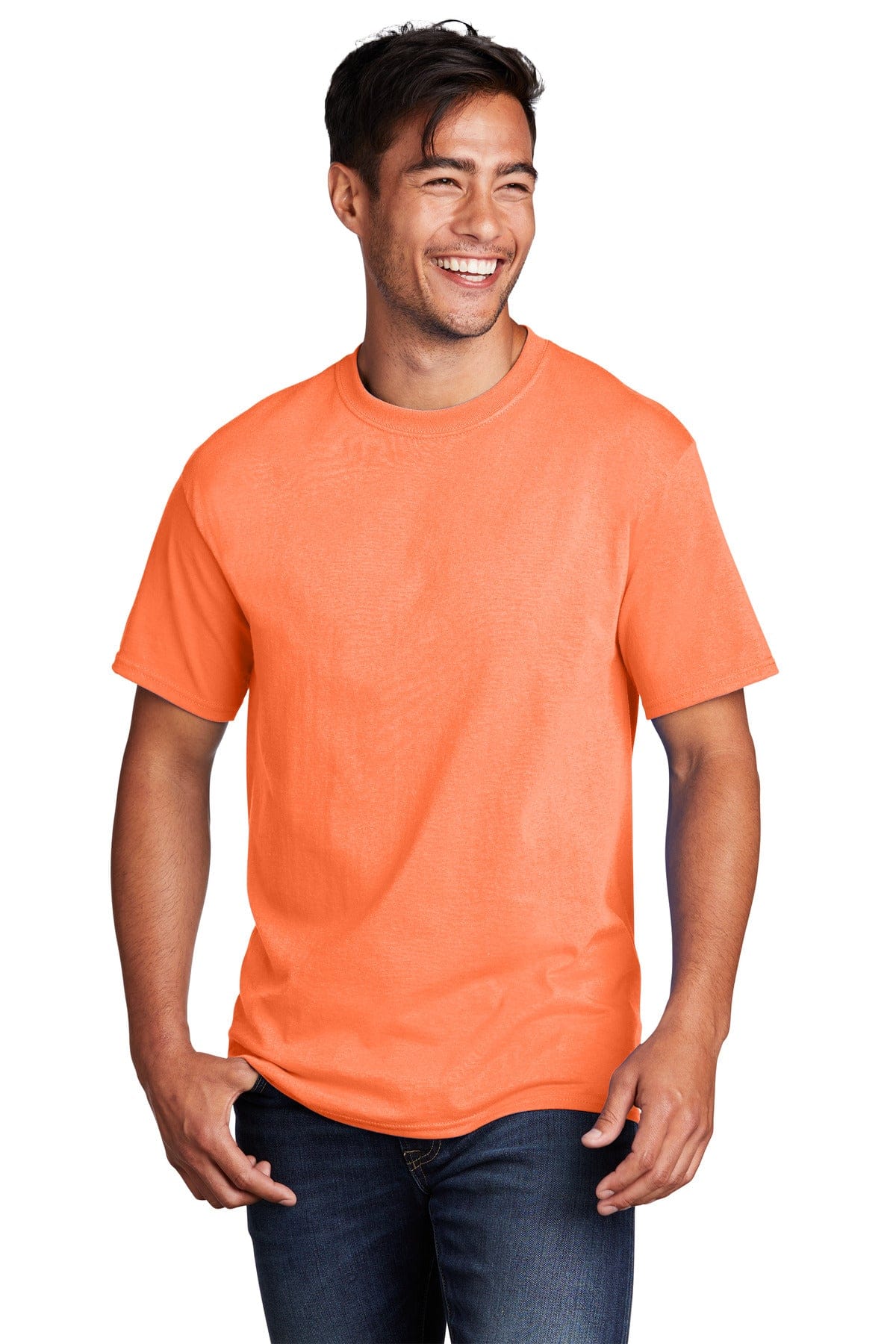 Port & Company PC54 6XL / Neon Orange Port & Company - Core Cotton Tee. PC54