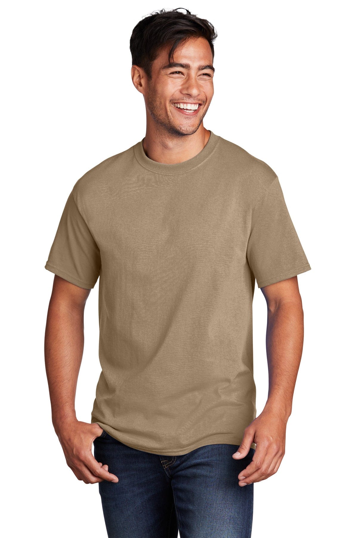 Port & Company PC54 6XL / Sand Port & Company - Core Cotton Tee. PC54
