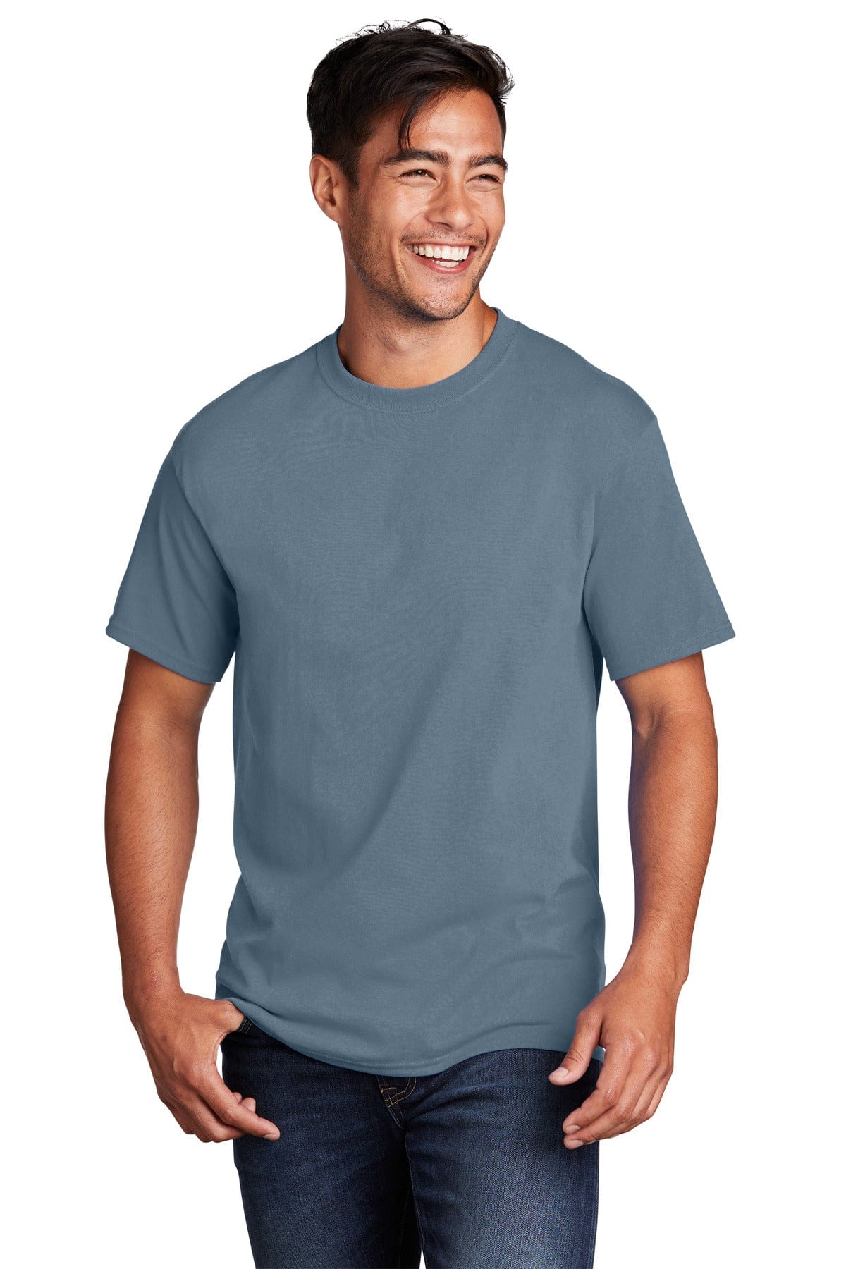 Port & Company PC54 XL / Stonewashed Blue Port & Company - Core Cotton Tee. PC54