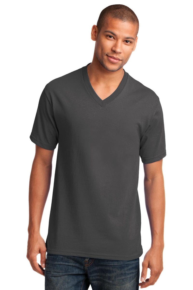 Port & Company Core Cotton V-Neck Tee. PC54V in 