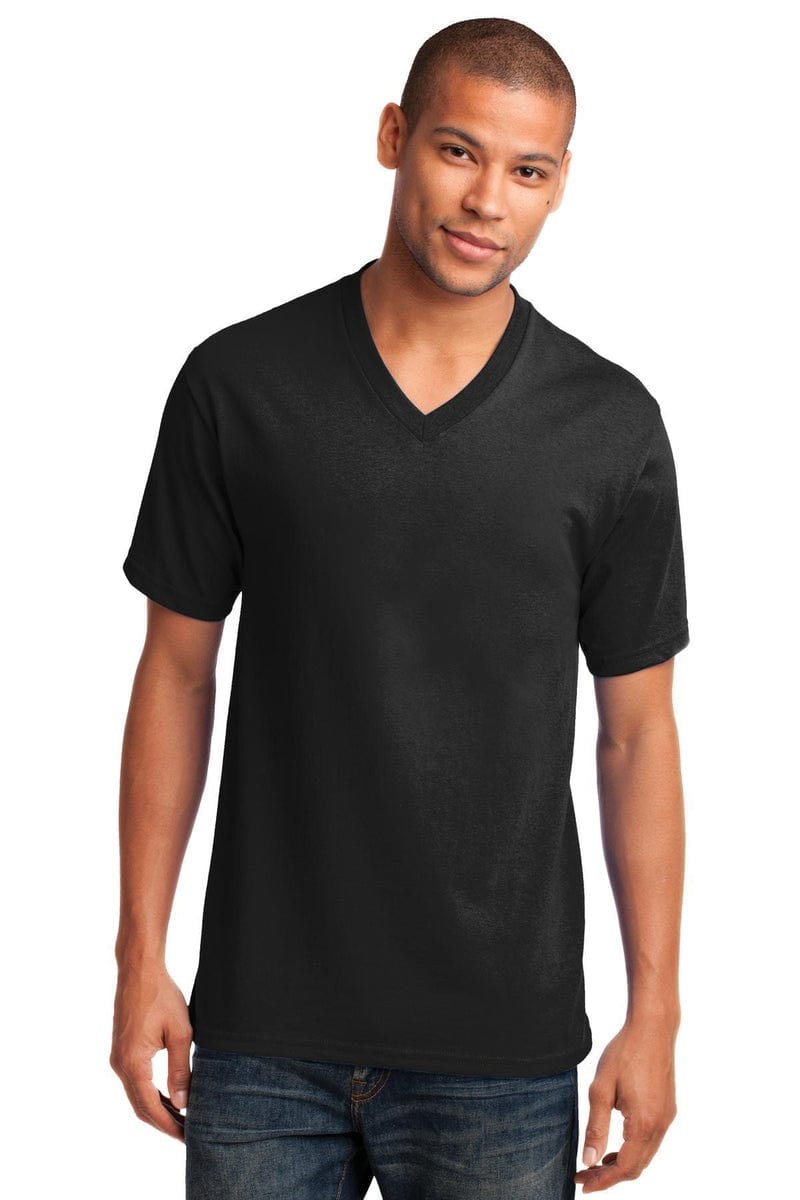 Port & Company Core Cotton V-Neck Tee. PC54V in 