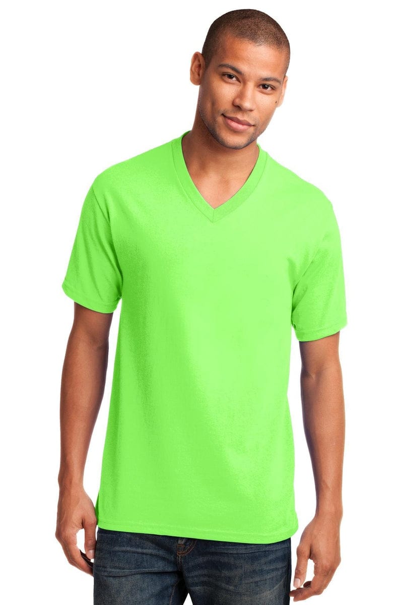 Port & Company Core Cotton V-Neck Tee. PC54V in 