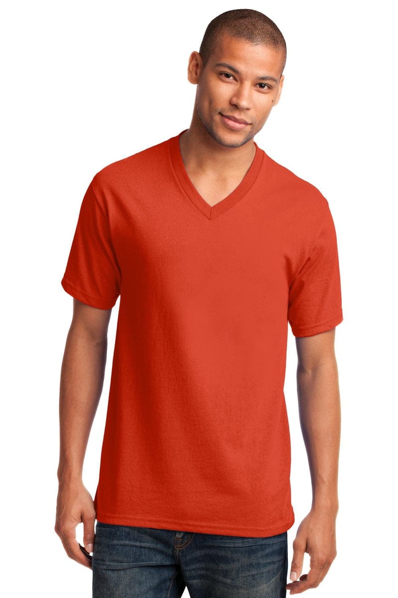 Port & Company Core Cotton V-Neck Tee. PC54V in 