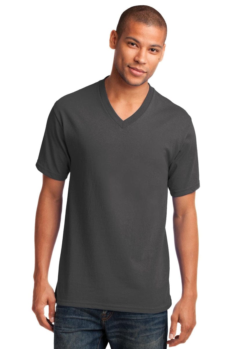 Port & Company Core Cotton V-Neck Tee. PC54V in 