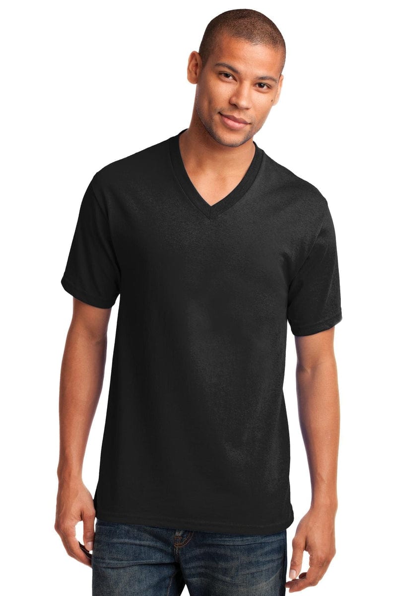 Port & Company Core Cotton V-Neck Tee. PC54V in 