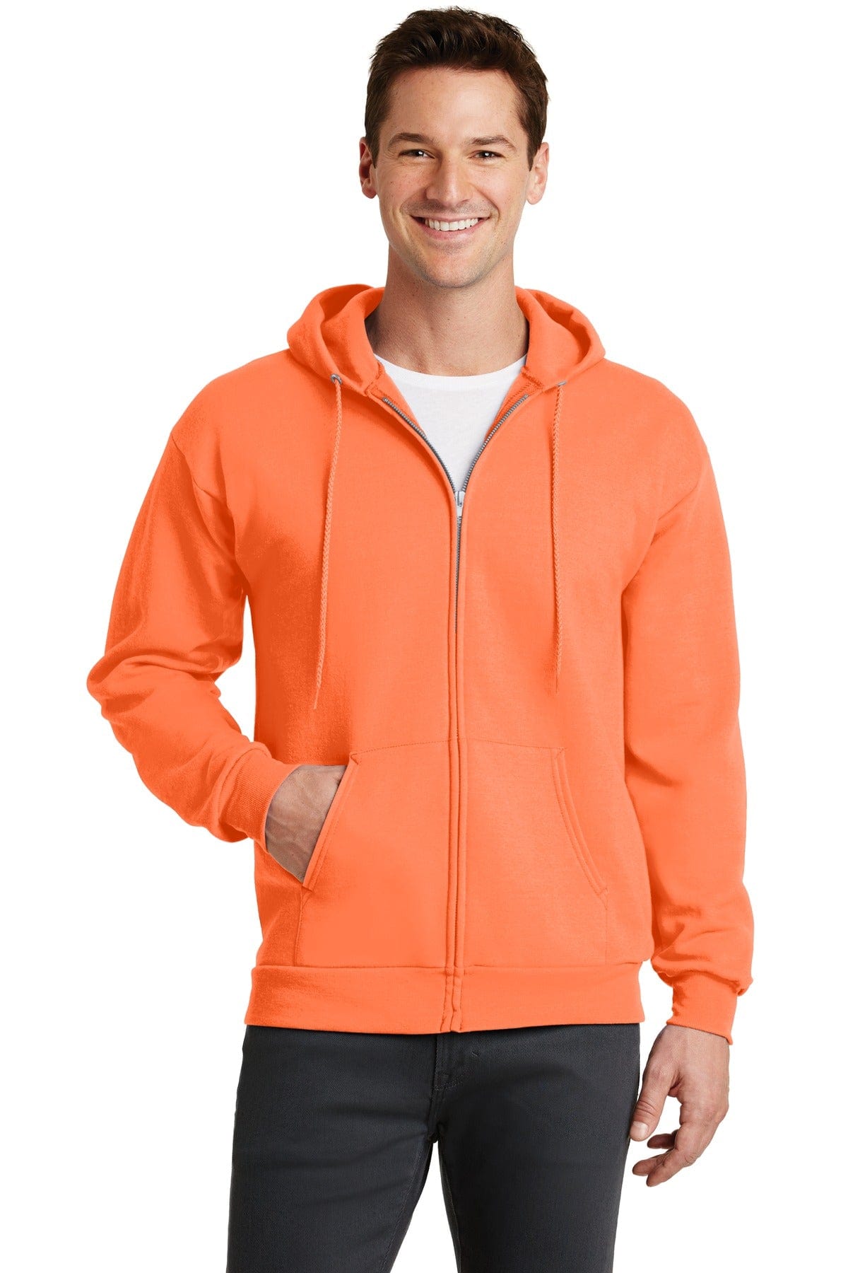 Port & Company - Core Fleece Full-Zip Hooded Sweatshirt. PC78ZH in 