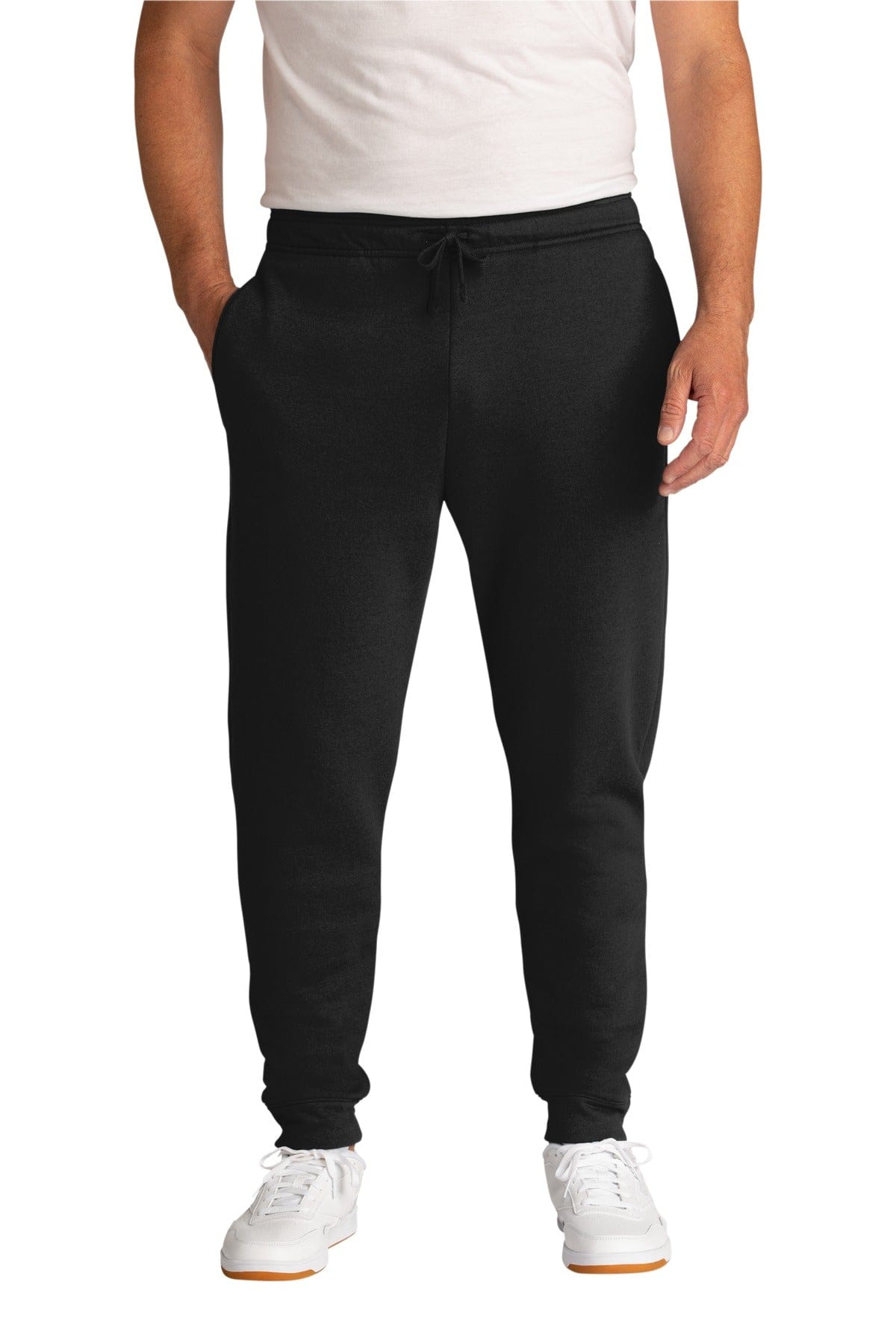 Port & Company Core Fleece Jogger. PC78J in Jet Black