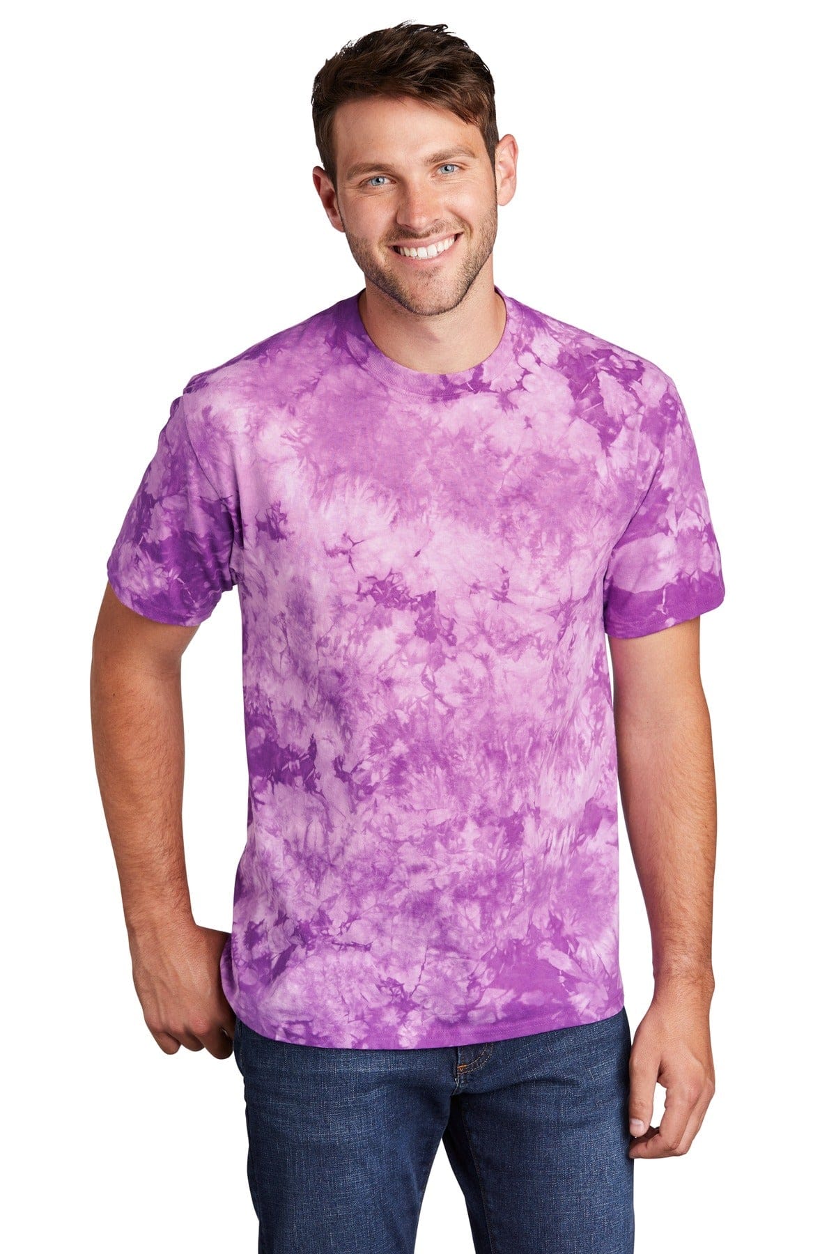 Port & Company T-Shirts S / Purple Port & Company Crystal Tie-Dye Tee PC145
