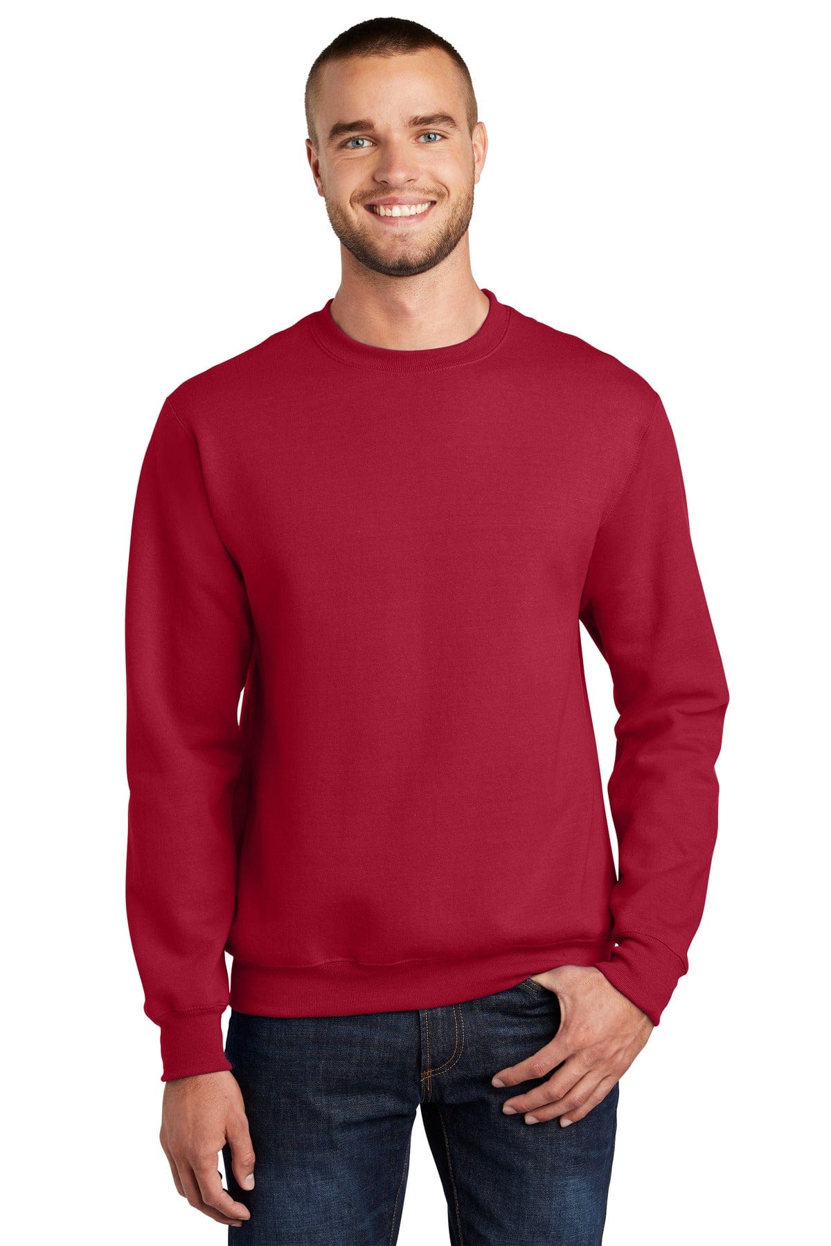 Port & Company Sweatshirts/Fleece S / Red Port & Company - Essential Fleece Crewneck Sweatshirt. PC90