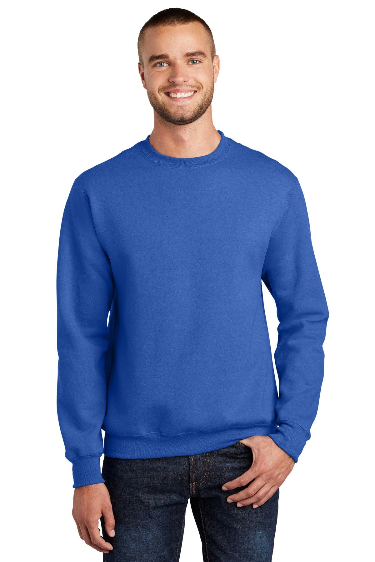 Port & Company Sweatshirts/Fleece S / Royal Port & Company - Essential Fleece Crewneck Sweatshirt. PC90