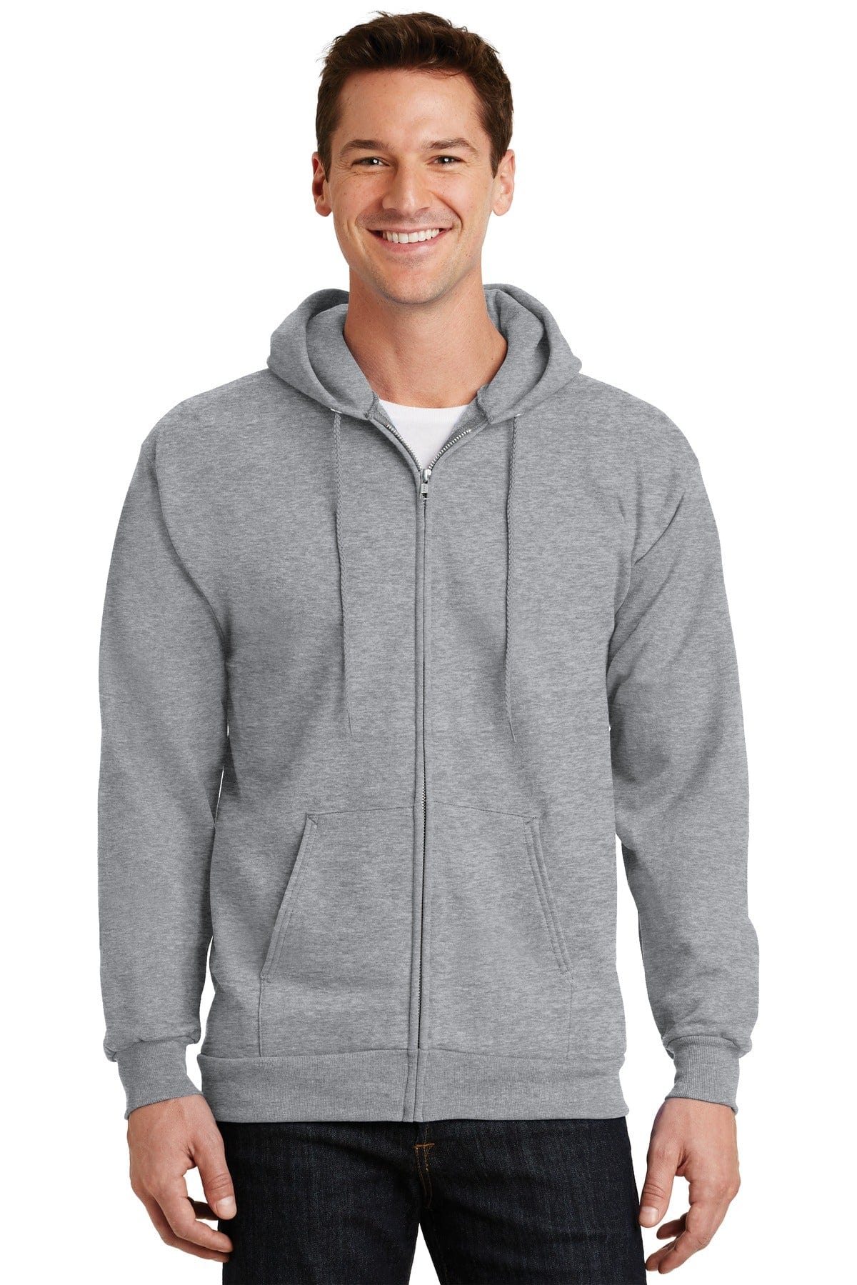 Port & Company - Essential Fleece Full-Zip Hooded Sweatshirt. PC90ZH in 