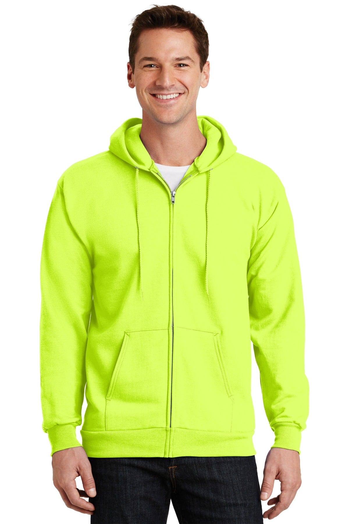 Port & Company - Essential Fleece Full-Zip Hooded Sweatshirt. PC90ZH in 