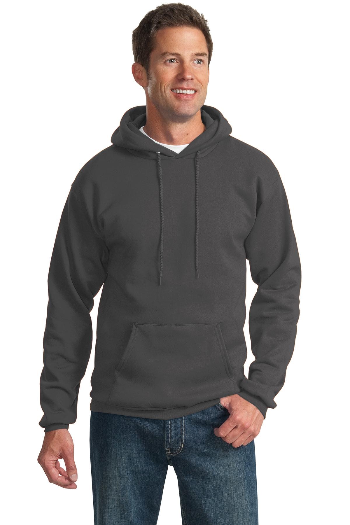 Port & Company Sweatshirts/Fleece S / Charcoal Port & Company - Essential Fleece Pullover Hooded Sweatshirt. PC90H