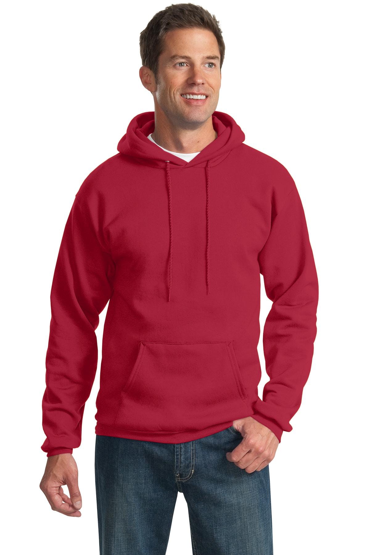 Port & Company Sweatshirts/Fleece S / Red Port & Company - Essential Fleece Pullover Hooded Sweatshirt. PC90H