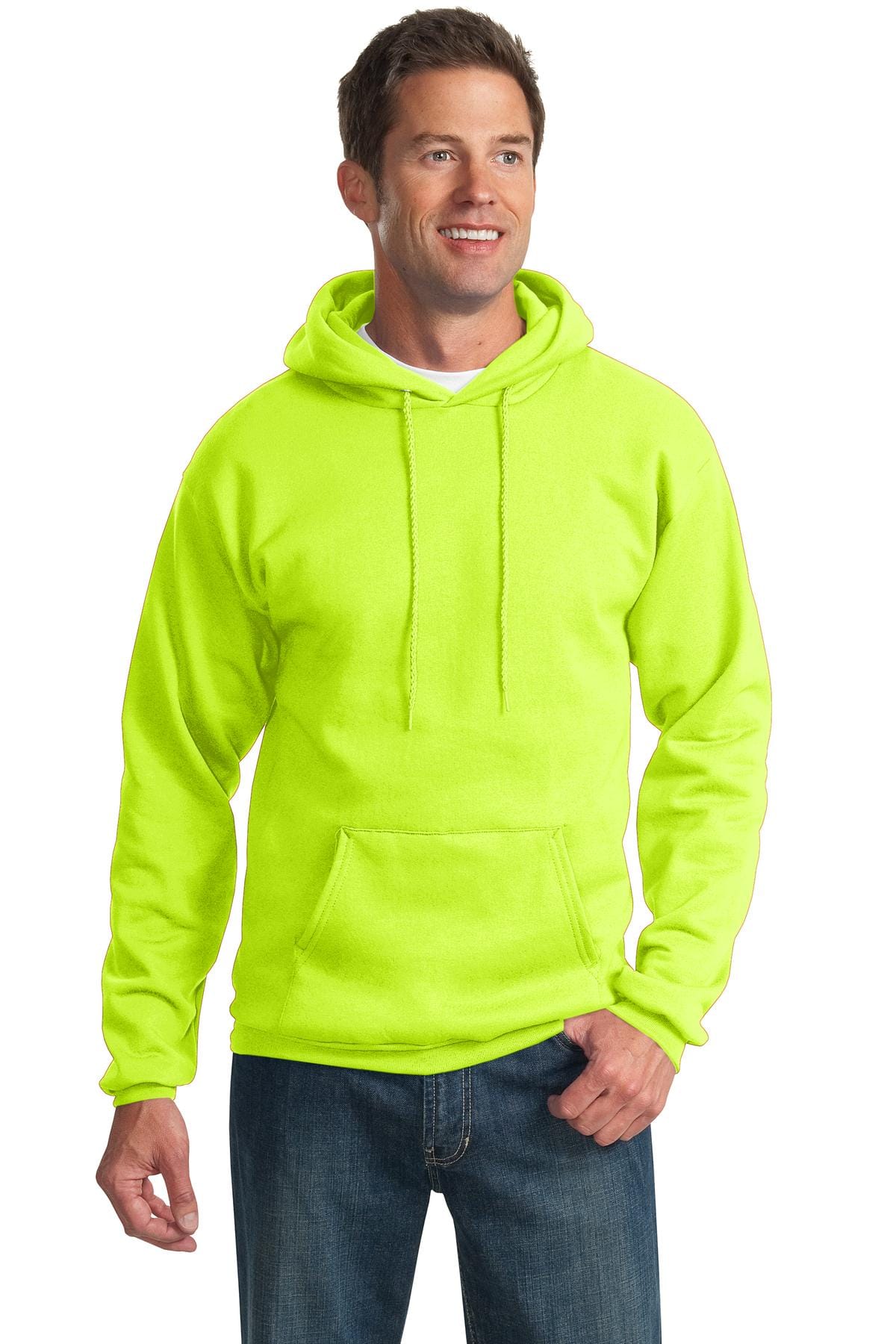 Port & Company Sweatshirts/Fleece S / Safety Green Port & Company - Essential Fleece Pullover Hooded Sweatshirt. PC90H