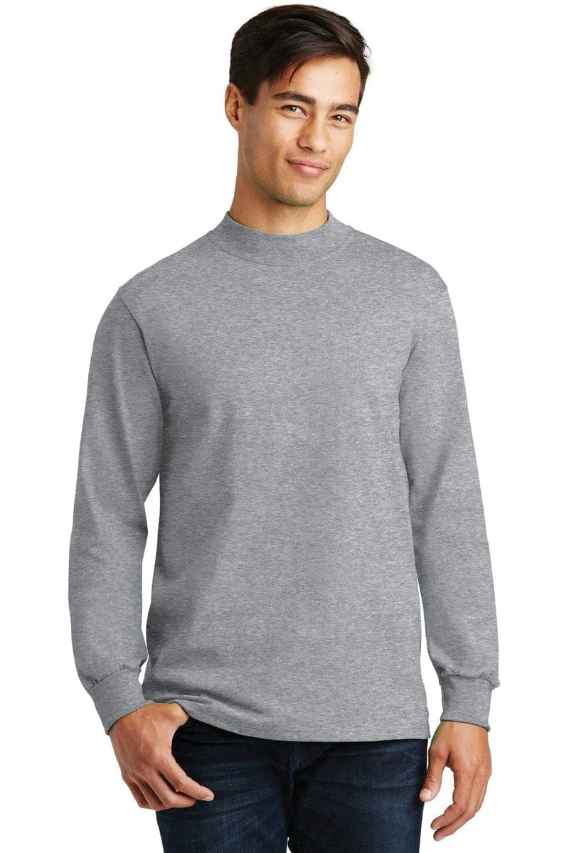 Port & Company - Essential Mock Turtleneck. PC61M in Athletic Heather*