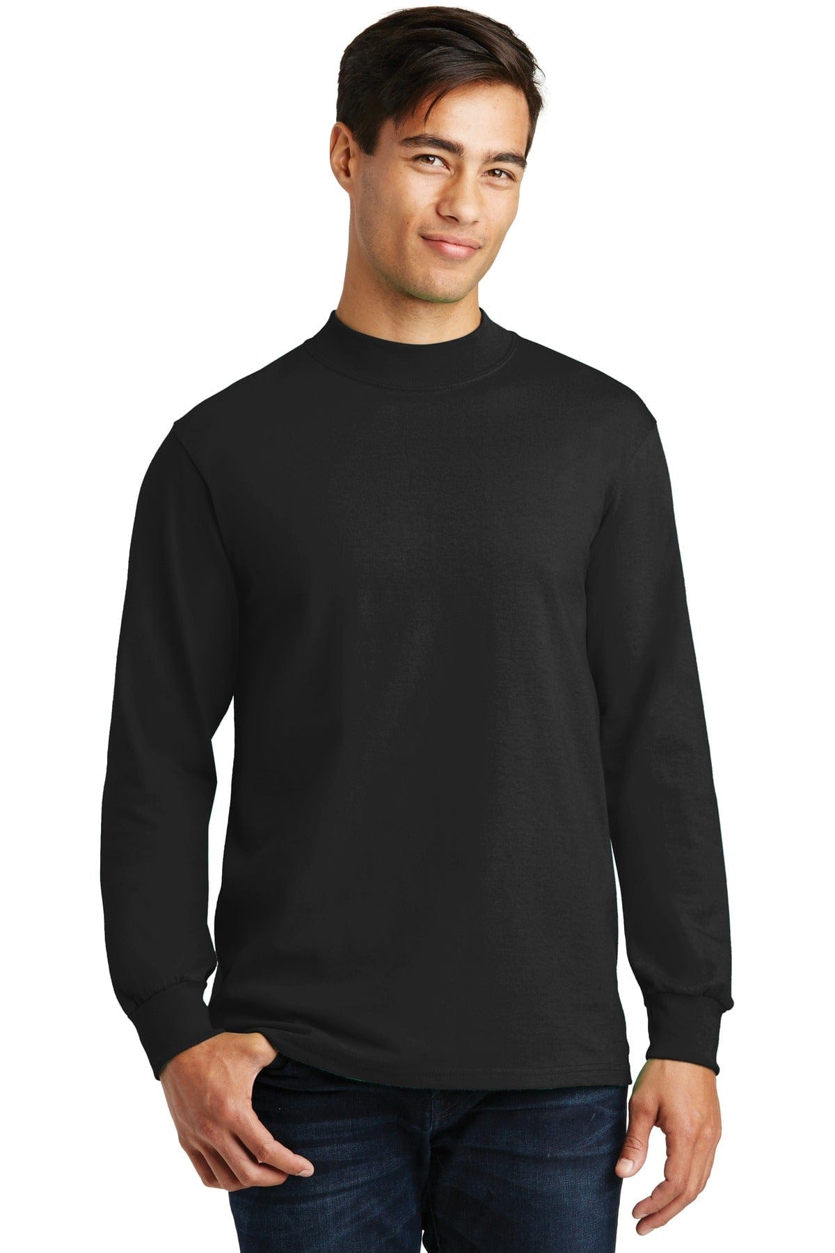 Port & Company Polos/Knits S / Jet Black Port & Company - Essential Mock Turtleneck. PC61M