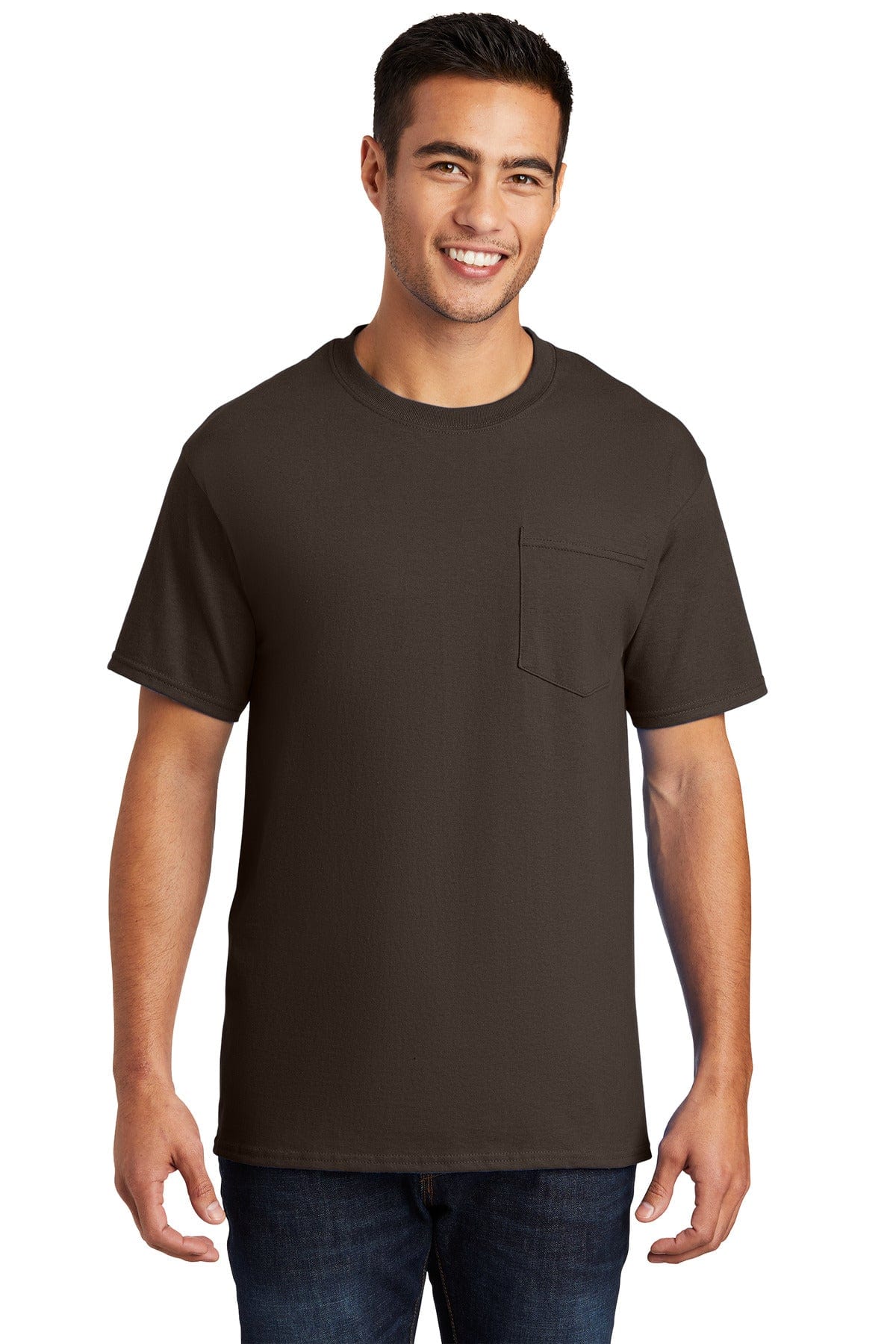 Port & Company - Essential Pocket Tee. PC61P, Basic Colors in 