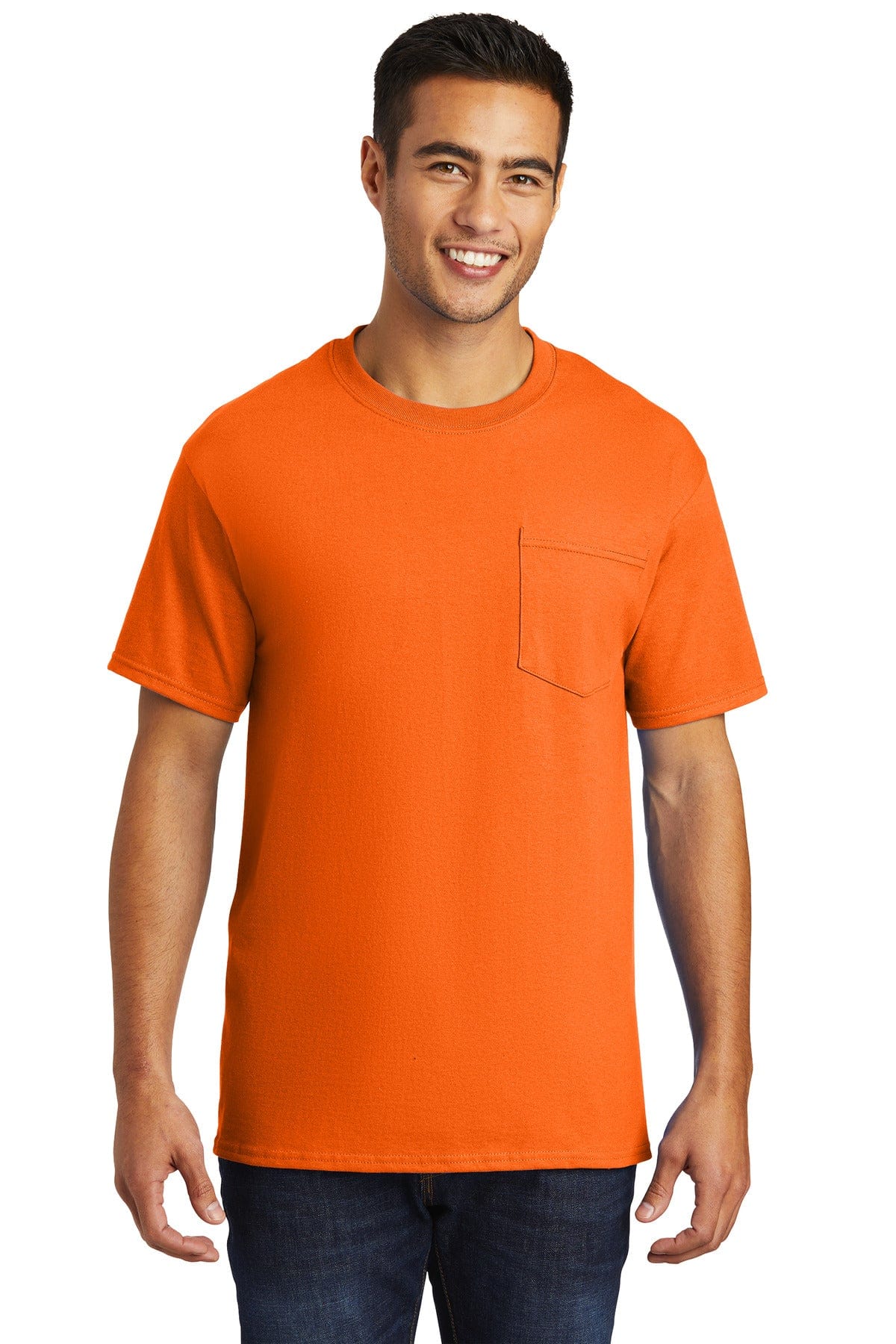 Port & Company - Essential Pocket Tee. PC61P, Basic Colors in 