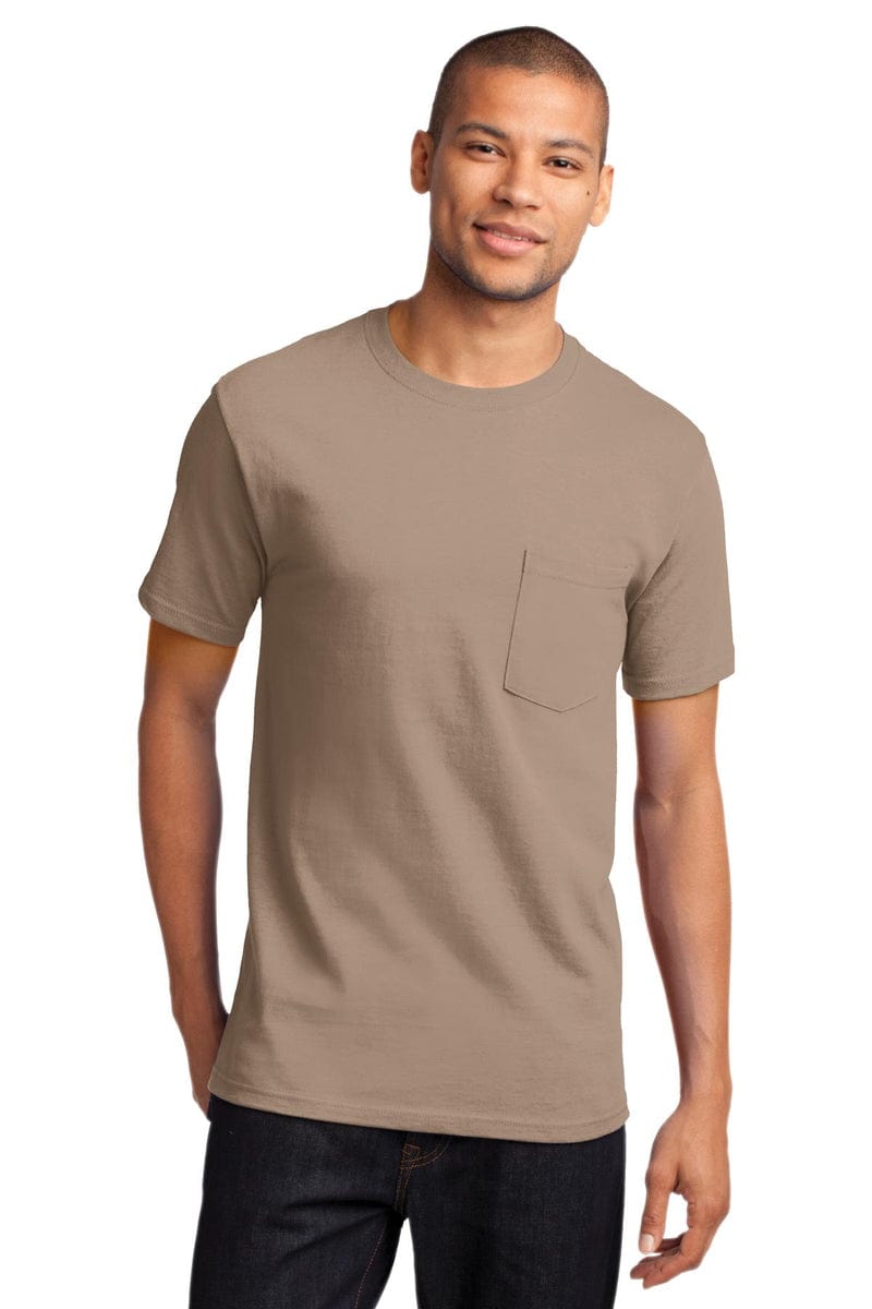 Port & Company - Essential Pocket Tee. PC61P, Basic Colors in 