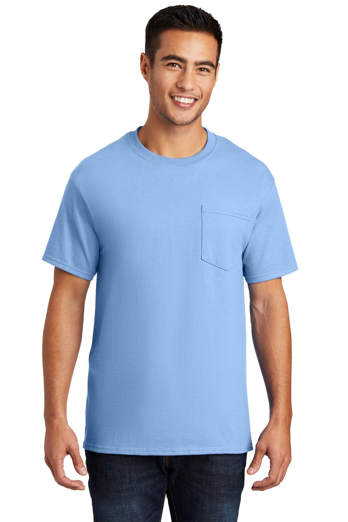 Port & Company T-Shirts S / Light Blue Port & Company - Essential Pocket Tee. PC61P