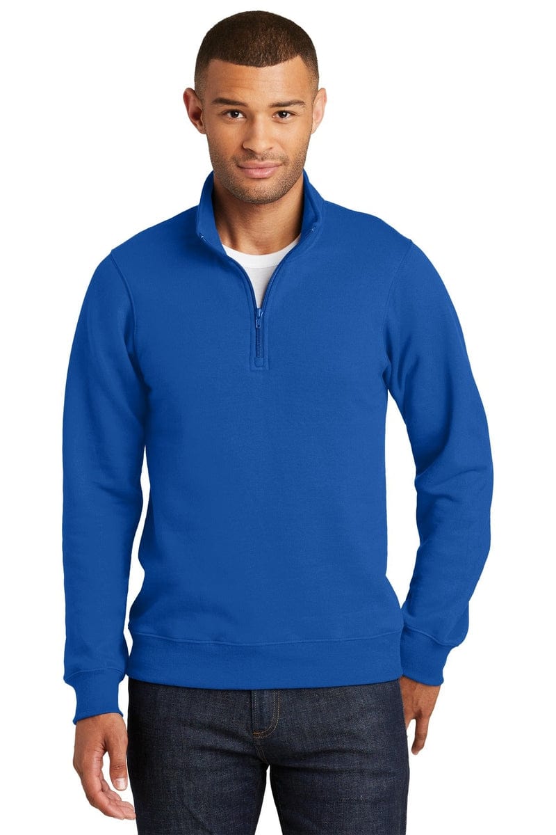 Port & Company Fan Favorite Fleece 1/4-Zip Pullover Sweatshirt. PC850Q in 