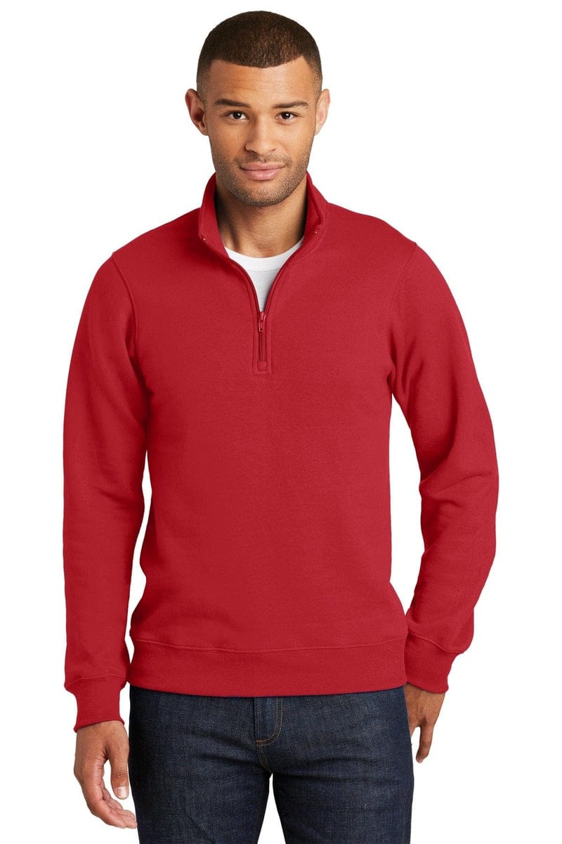 Port & Company Fan Favorite Fleece 1/4-Zip Pullover Sweatshirt. PC850Q in 