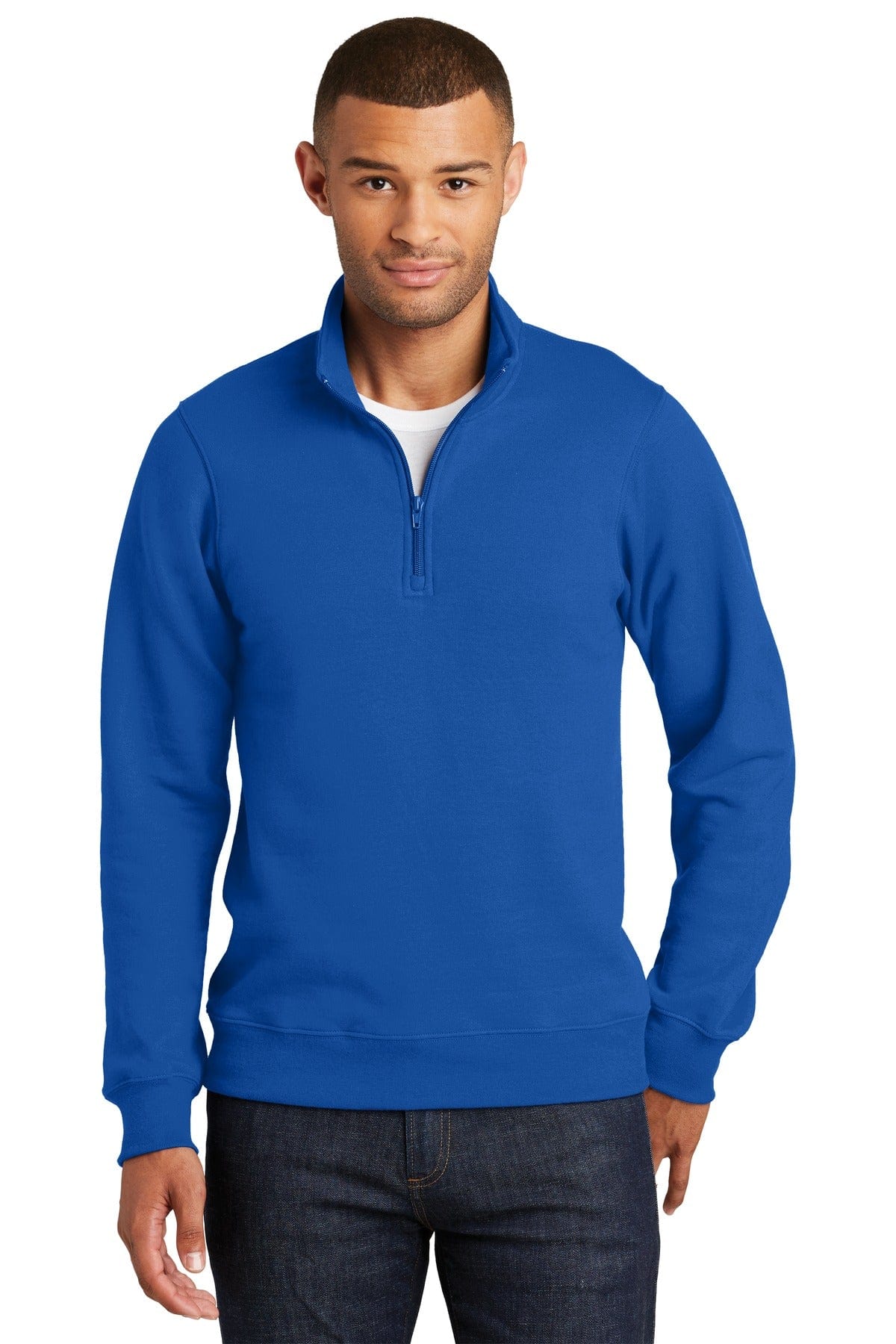 Port & Company Fan Favorite Fleece 1/4-Zip Pullover Sweatshirt. PC850Q in 