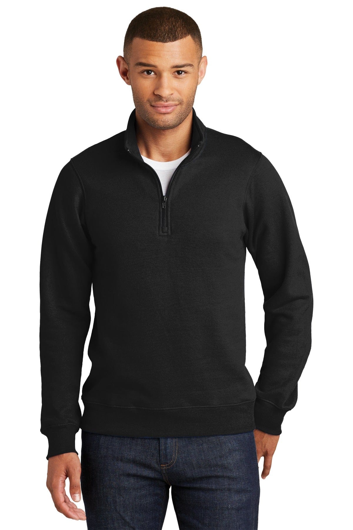 Port & Company Sweatshirts/Fleece XS / Jet Black Port & Company Fan Favorite Fleece 1/4-Zip Pullover Sweatshirt. PC850Q